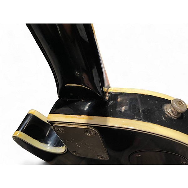 Used Univox Vibra Black Ebony Solid Body Electric Guitar