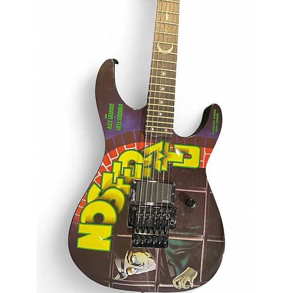 Used ESP LTD KIRK HAMMET NOSFERATU Black Solid Body Electric Guitar