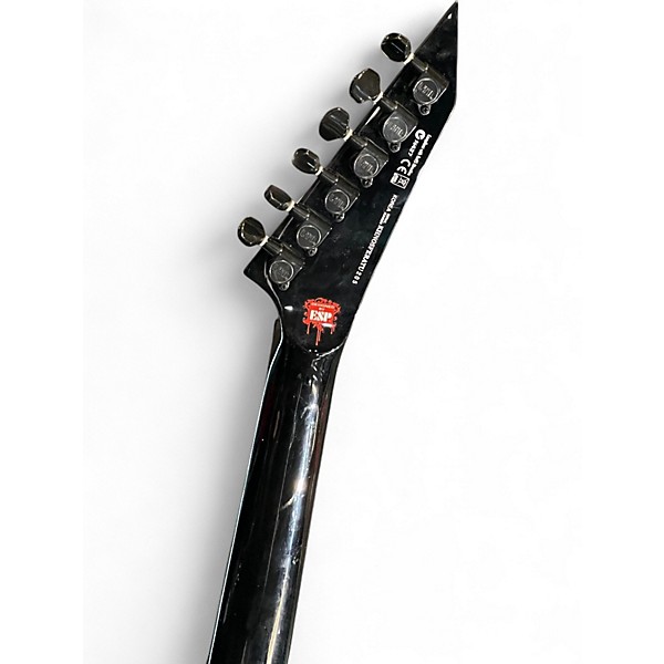 Used ESP LTD KIRK HAMMET NOSFERATU Black Solid Body Electric Guitar