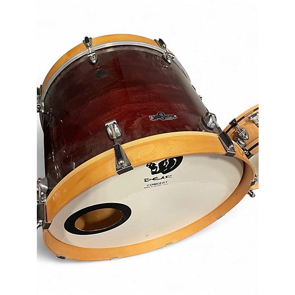 Used Ayotte 5 Piece shell pack Burgundy Drum Kit