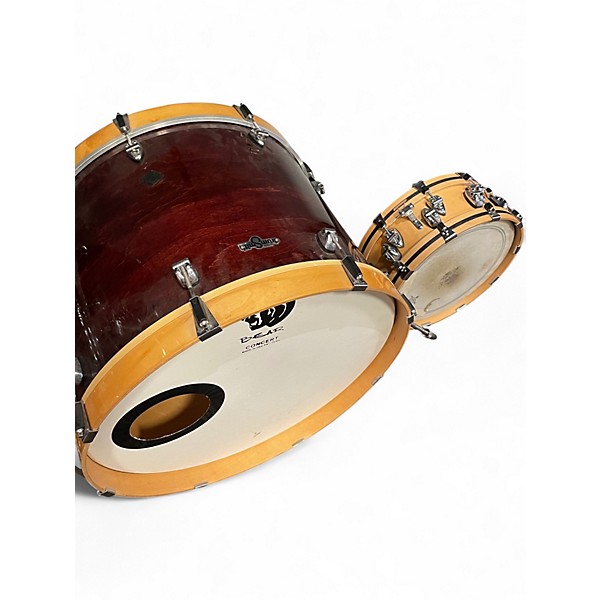 Used Ayotte 5 Piece shell pack Burgundy Drum Kit