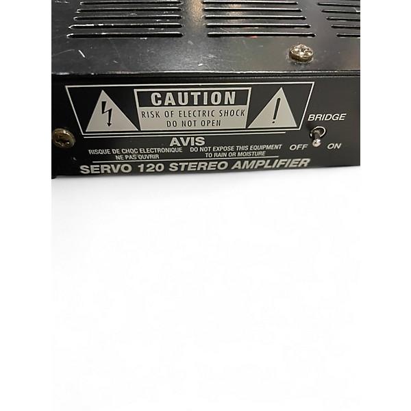 Used Samson SERVO 120 STEREO AMPLIFIER Power Amp