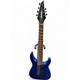 Used Jackson X Series SLAT7 MS Soloist Metallic Blue Solid Body Electric Guitar