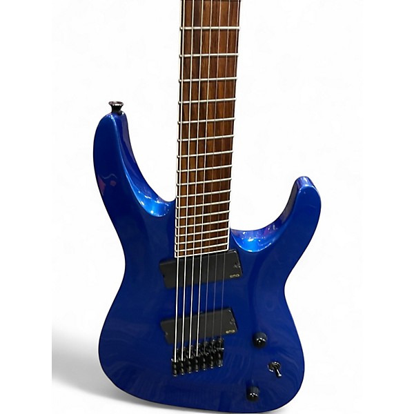 Used Jackson X Series SLAT7 MS Soloist Metallic Blue Solid Body Electric Guitar