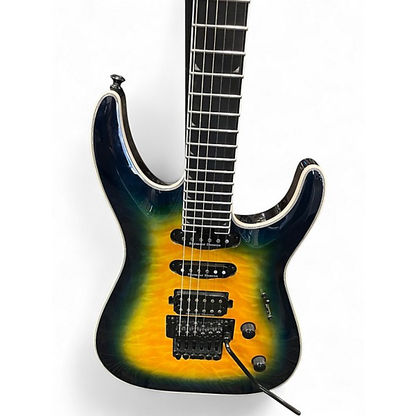 Used Jackson Pro Plus Series Soloist SLA3Q amber blue burst Solid Body Electric Guitar