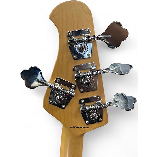 Used Sterling by Music Man Sub 4 Blue Electric Bass Guitar