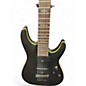 Used Schecter Guitar Research Demon 7 String Black Solid Body Electric Guitar