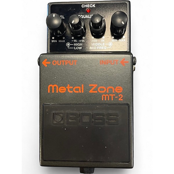 Used BOSS MT2 Metal Zone Distortion Effect Pedal