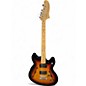 Used Squier Affinity Series Starcaster Hollow 3 Tone Sunburst Hollow Body Electric Guitar thumbnail