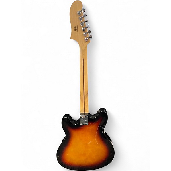 Used Squier Affinity Series Starcaster Hollow 3 Tone Sunburst Hollow Body Electric Guitar