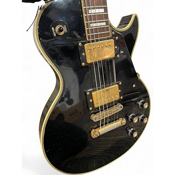 Vintage 1970s Ibanez MIJ LES PAUL Black Solid Body Electric Guitar