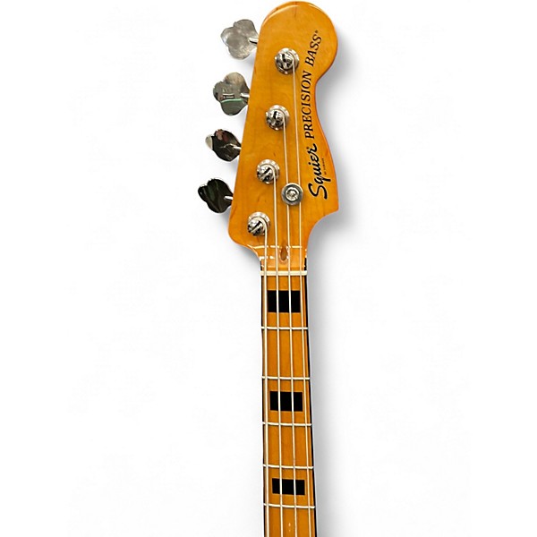 Used 2021 Squier Precision Bass black Electric Bass Guitar