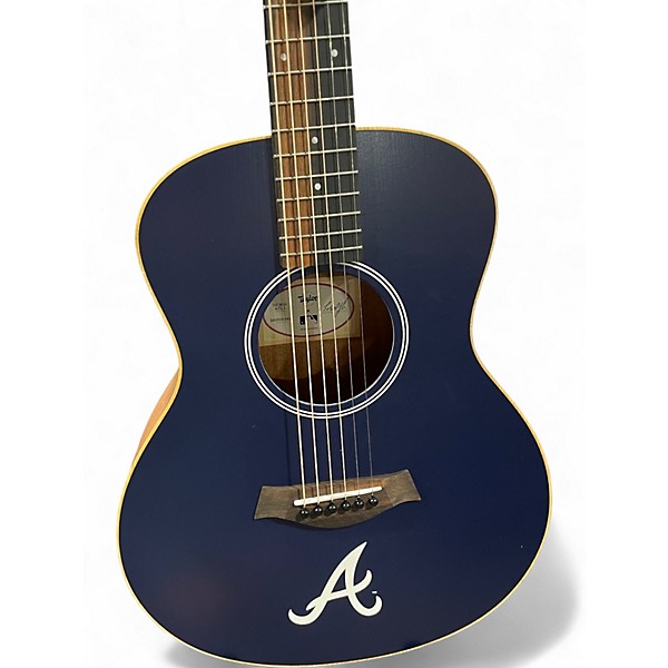 Used Taylor GS MINI Atlanta Braves Edition Blue Acoustic Guitar