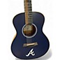 Used Taylor GS MINI Atlanta Braves Edition Blue Acoustic Guitar