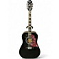 Used Epiphone Hummingbird Pro Black Acoustic Electric Guitar thumbnail