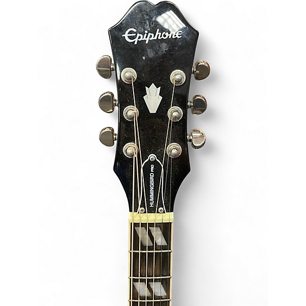 Used Epiphone Hummingbird Pro Black Acoustic Electric Guitar