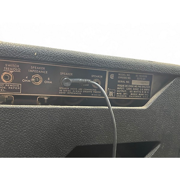 Used Ernie Ball Music Man 65 REVERB Tube Bass Amp Head