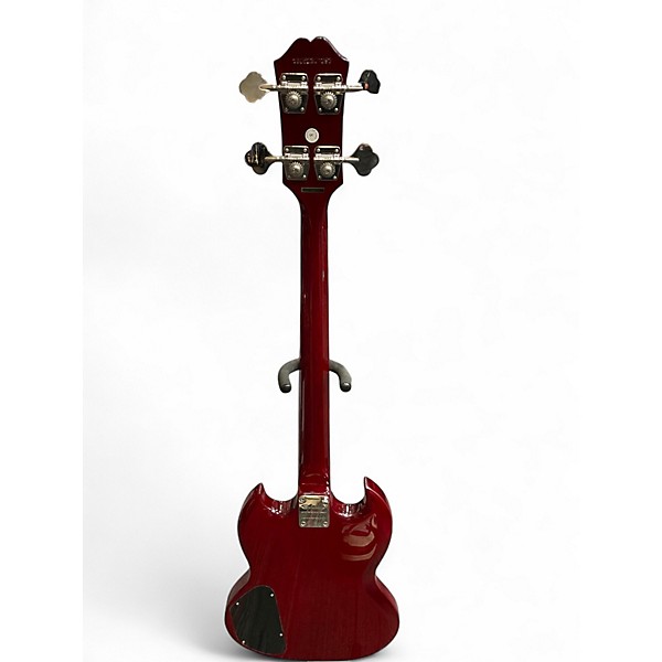 Used Epiphone SG Cherry Electric Bass Guitar