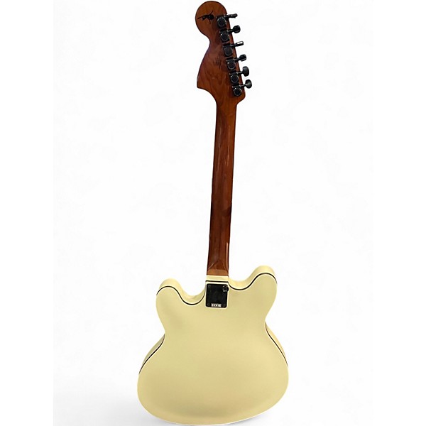 Used Fender Tom Delonge Signature STARCASTER White Hollow Body Electric Guitar