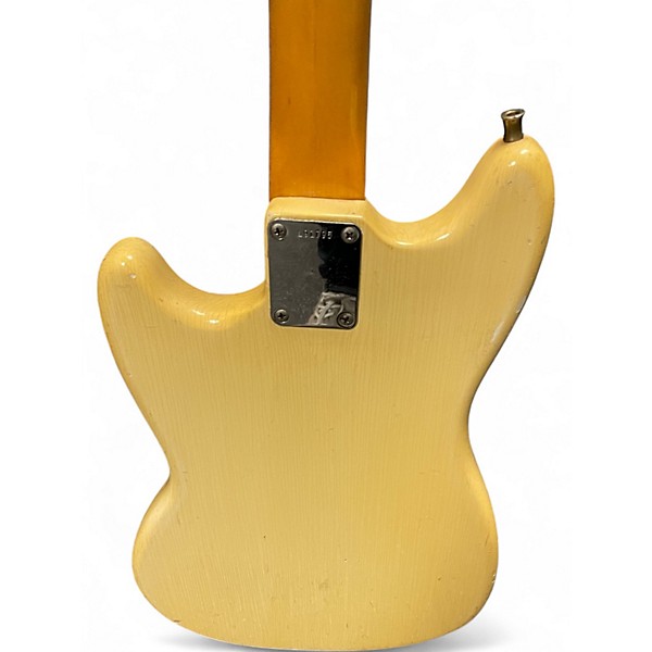 Vintage 1965 Fender Mustang Olympic White Solid Body Electric Guitar