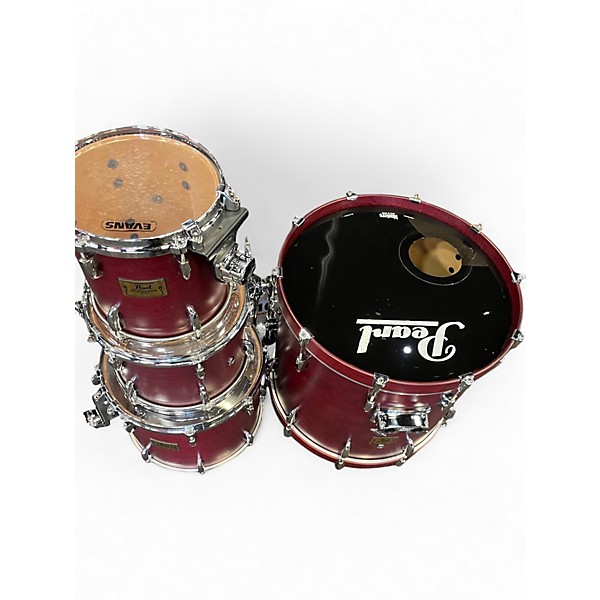 Used Pearl 4 Piece Master custom wine burnished Drum Kit