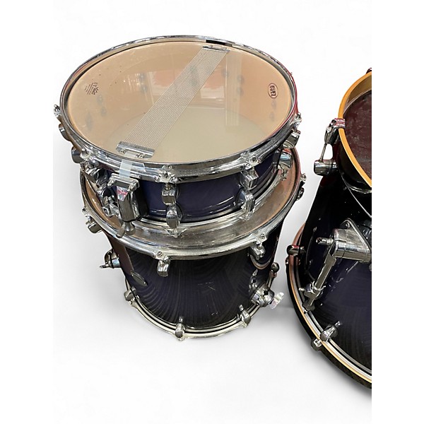 Used Mapex 5 Piece Meridian cUSTOM bLUE bURST Drum Kit