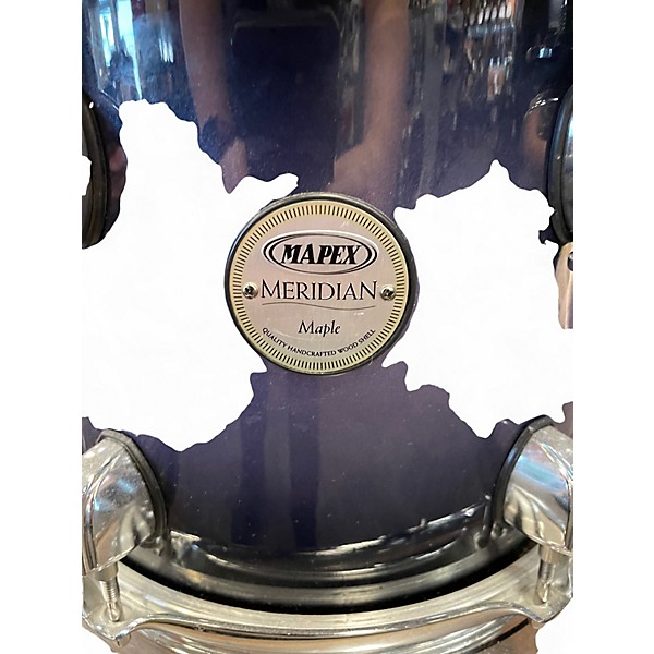 Used Mapex 5 Piece Meridian cUSTOM bLUE bURST Drum Kit