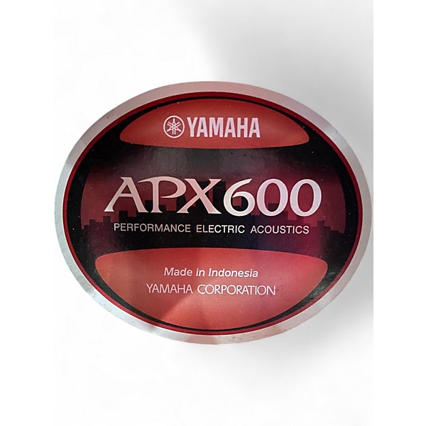 Used Yamaha APX600 Vintage White Acoustic Electric Guitar