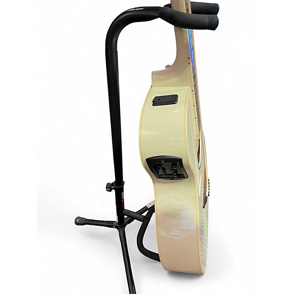 Used Yamaha APX600 Vintage White Acoustic Electric Guitar