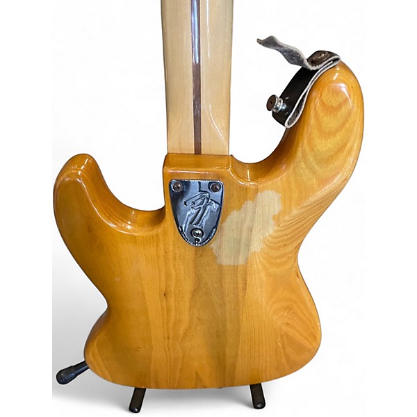 Vintage 1977 Fender Jazz Bass Natural Electric Bass Guitar