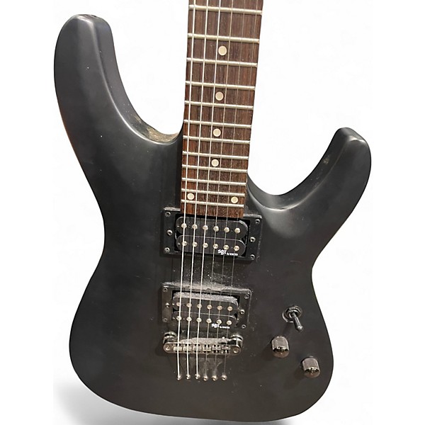 Used Schecter Guitar Research SGR C1 Black Solid Body Electric Guitar