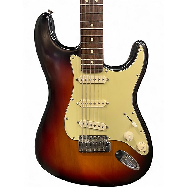 Used Fender Highway One Stratocaster 3 Color Sunburst Solid Body Electric Guitar