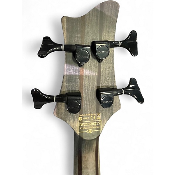 Used Schecter Guitar Research Riot 4 String Shocking Pink Electric Bass Guitar