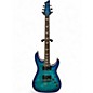 Used Schecter Guitar Research Omen Extreme 6 Ocean Blue Burst Solid Body Electric Guitar thumbnail