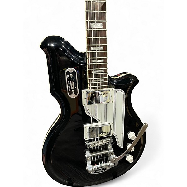 Used Eastwood Airline Map Black Solid Body Electric Guitar