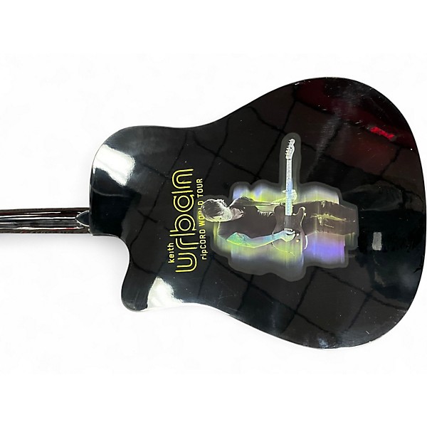 Used Keith Urban RIPCORD Trans Green Acoustic Electric Guitar