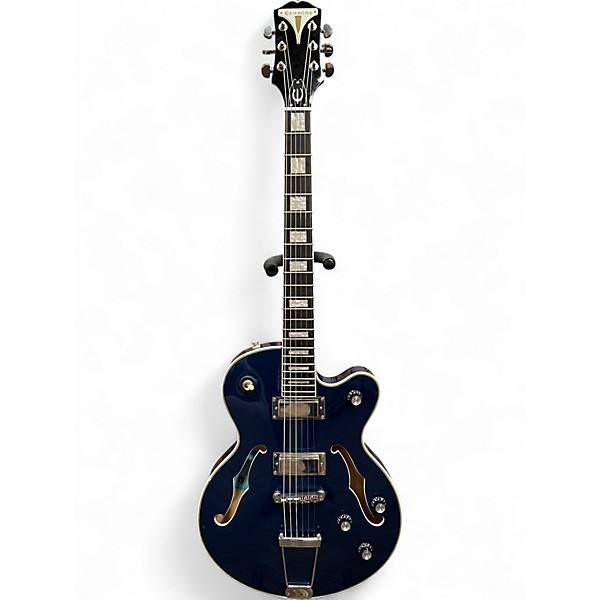 Used Epiphone UPTOWN KAT ES Metallic Blue Hollow Body Electric Guitar