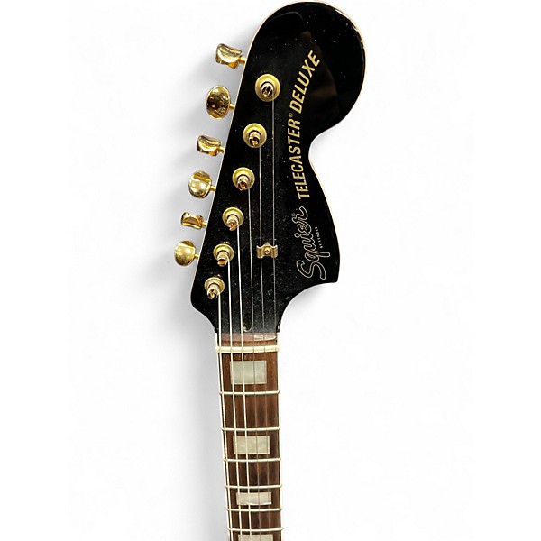 Used Squier Limited Edition Paranormal Troublemaker Telecaster Deluxe Black Solid Body Electric Guitar