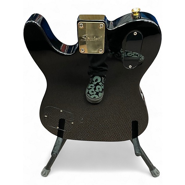 Used Squier Limited Edition Paranormal Troublemaker Telecaster Deluxe Black Solid Body Electric Guitar