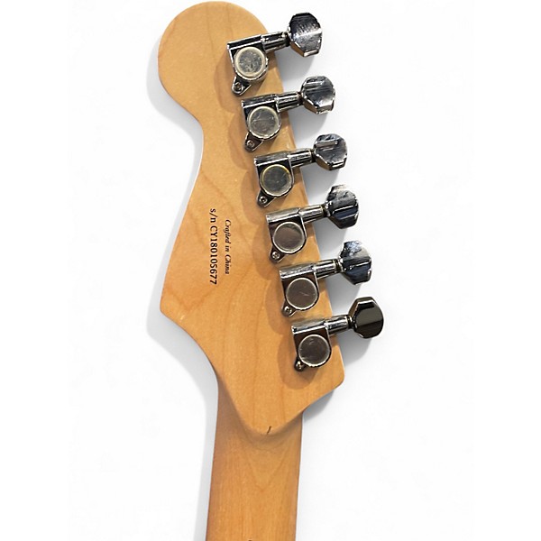 Used Squier Contemporary Stratocaster WHITE Solid Body Electric Guitar