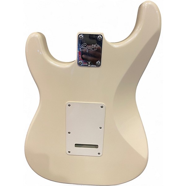 Used Squier Contemporary Stratocaster WHITE Solid Body Electric Guitar