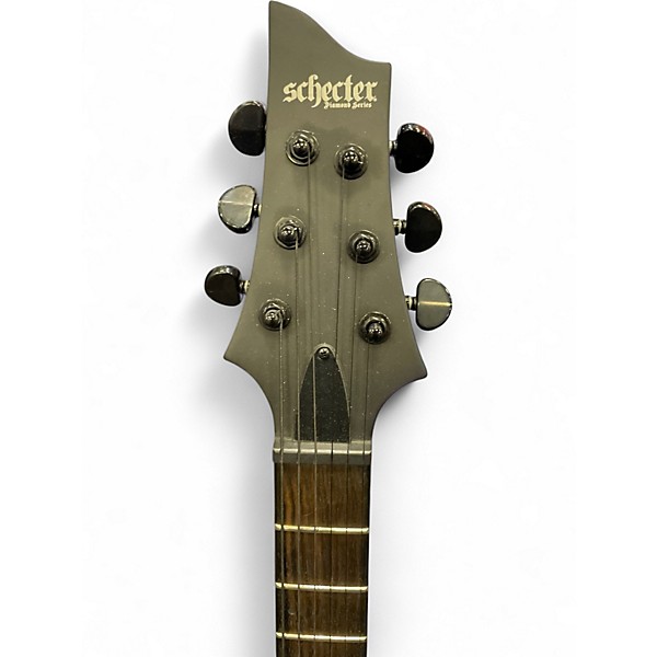 Used 2020 Schecter Guitar Research C1 Platinum Platinum Blackout Solid Body Electric Guitar