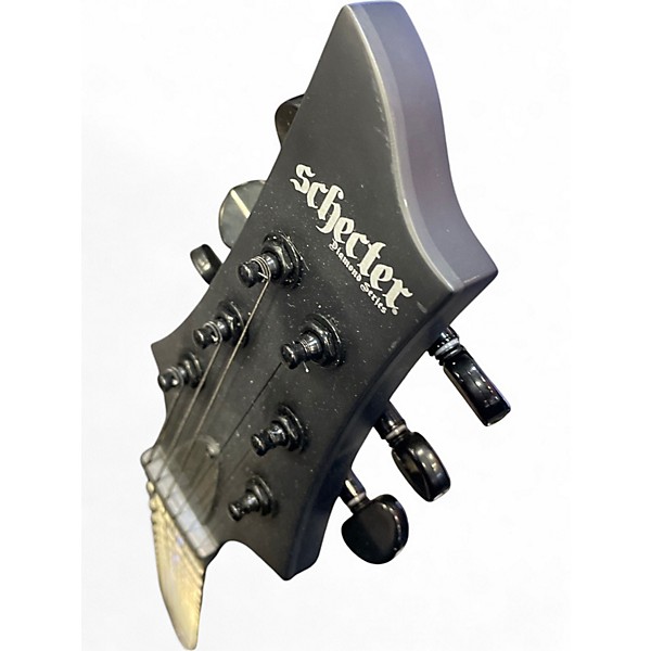 Used 2020 Schecter Guitar Research C1 Platinum Platinum Blackout Solid Body Electric Guitar