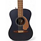 Used Fender Malibu Player Blue Acoustic Electric Guitar