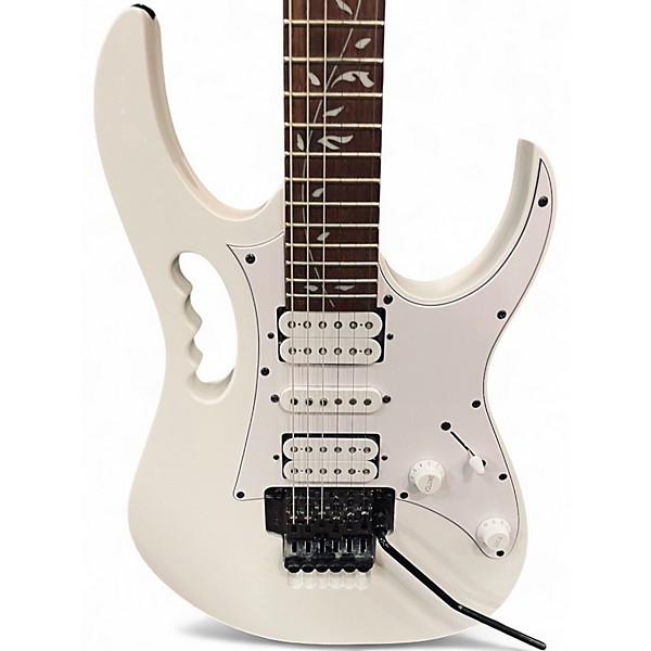Used Ibanez JEMJR white Solid Body Electric Guitar