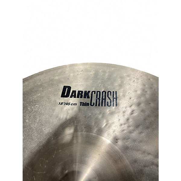 Used Zildjian 18in K Custom Dark Crash Cymbal