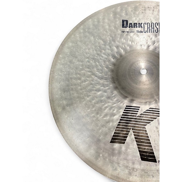 Used Zildjian 18in K Custom Dark Crash Cymbal