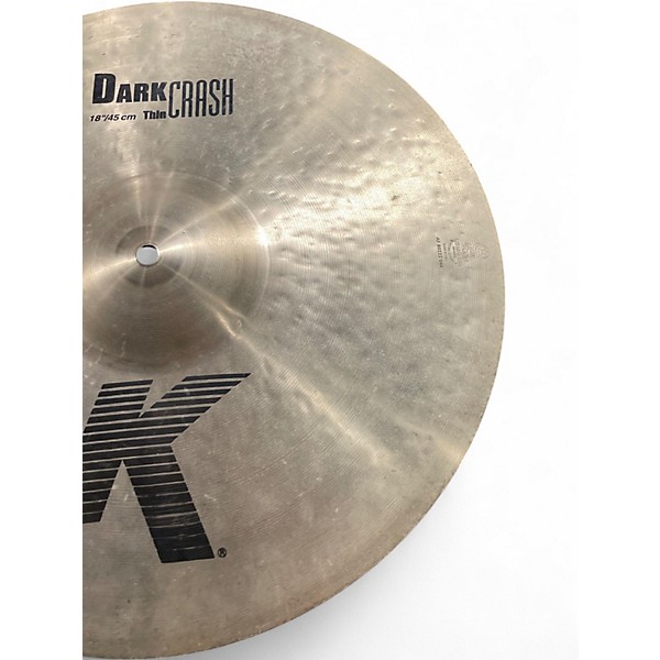 Used Zildjian 18in K Custom Dark Crash Cymbal