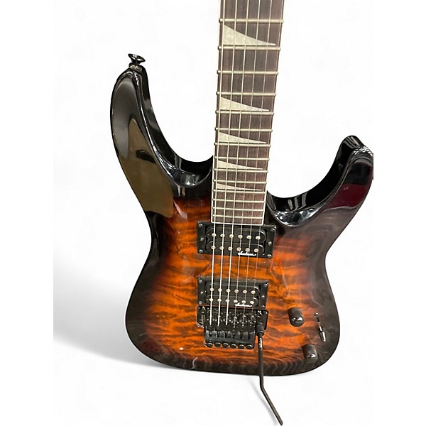 Used Jackson JS32Q Dinky Trans Orange Solid Body Electric Guitar