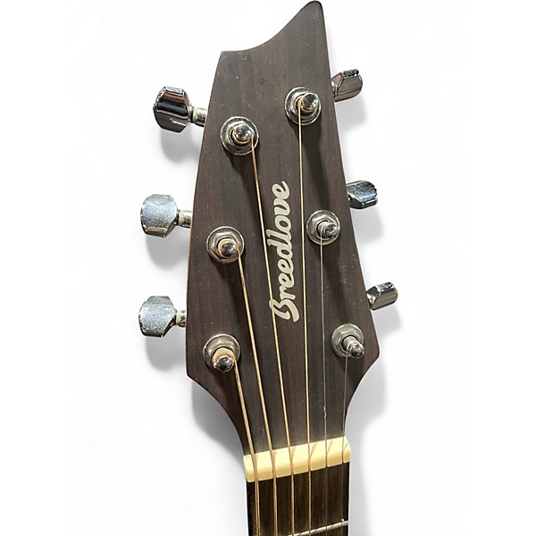 Used Breedlove Discovery Concert Cutaway Brown Acoustic Electric Guitar